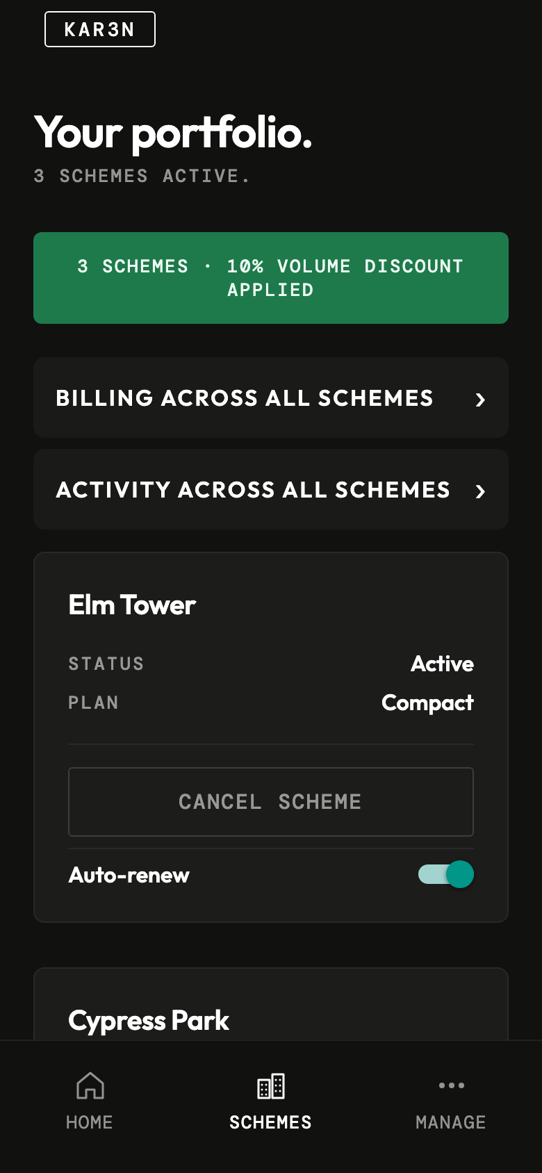 Strata Manager portfolio across buildings
